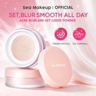 Sea Makeup Acne Blur And Setting Compact Loose Powder Translucent Oil Control Long Lasting Matte Fla