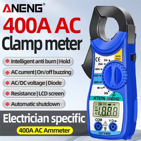 Clamp Meter ANENG KT87N Digital Multimeter AC/DC Voltage Current 600V True RMS Multimeters Capacitan