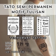 INKPOPTATO - TEMPORARY TATTOO UK 11X18 CM MADE OF FRUITINK WRITING SERIES - SEMI PERMANENT TATTOO WI