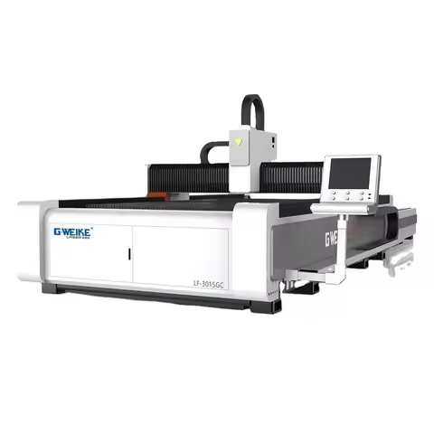 6000W LF3015GC 3000*1500 Working Area Exchanged Platform Fiber Cutting Machine for Stainless Steel C