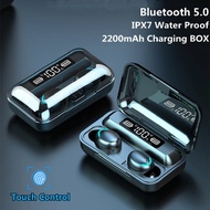 F9-5 TWS Bluetooth Earphones Wireless Headphones 9D Stereo Sports Waterproof Earbuds Headsets With M