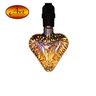 Heart Shape 3D Fireworks LED Bulb Romantic Wedding Love Bulb