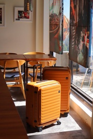 【升級版】【LOJEL】CUBO 21吋前開擴充 拉鍊登機箱 黃金焦