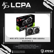 MSI GTX 1650 SUPER 4GB GDDR6 GAMING X | GRAPHICS CARD / VIDEOCARD / GPU | LCPA