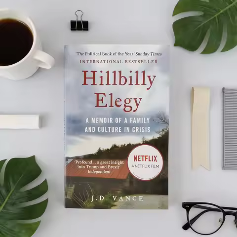 Hillbilly Elegy By J.D. Vance - Memoir of Family & Culture Crisis English Original Book for Social I