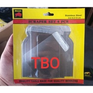 Kape Plate Set, Scraper 4 sets, Kapi Plate Set, Scrap Plate Set, Kepi Plate Set, 4 Sheets