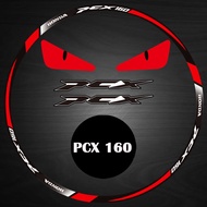 ZLWR Honda PCX 160 สติ๊กเกอร์ติดล้อรถจักรยานยนต์ สติ๊กเกอร์ตกแต่งดุมล้อรถจักรยานยนต์ สติ๊กเกอร์ติดรถ