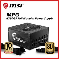MSI Psu Power Supply Full Modular 750w 850w Gold Rating MSI MPG A750GF/A850GF Modular ATX PSU