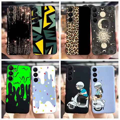 For Samsung A05 Case SM-A055F Shockproof Cover Fashion Leopard TPU Soft Silicone Cases For Samsung G