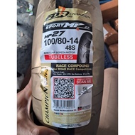 TUBELESS SOFT COMPOUND FDR MP27 100/ 80-14 Ring 14 GENUINE FDR TIRE