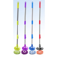< Malaysia Stock>Easy Spin Mop Refill Cloth Replacement Stainless Steel Pole Magic 360 Mop Batang La