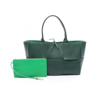 [二手] Bottega Veneta The Arco Large Maxi Intrecciato 托特包 608608 綠皮革 Maxi Intrecciato Arco Tote Large