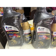 Motorcycle Engine Oil Specialized Auto Transmission PTT CHALLENGER 4T AT 10W-40 1L + Differential 1.