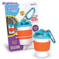 Brightkins Lets Go Treat Holders: Coffee Cup กระเป๋าใส่ขนมแบบพกพา รูปแบบแก้วกาแฟ สำหรับสุนัข