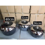 现货麦石不粘大烫锅，还付送盖子� 32cm/36cm/40cm