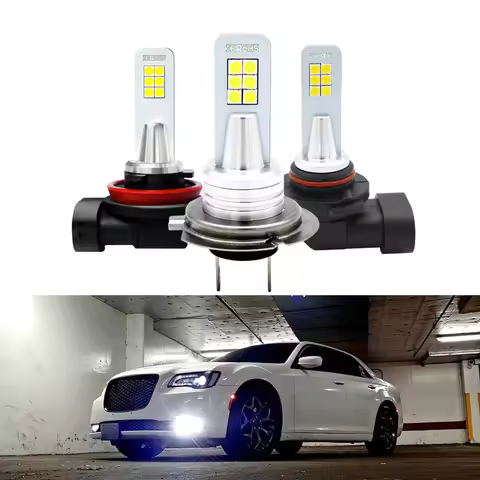 2x H11 LED Fog Light Bulbs H8 H7 H1 H3 9006 Auto Day Time Running Lamp For Mercedes Benz W211 W210 W