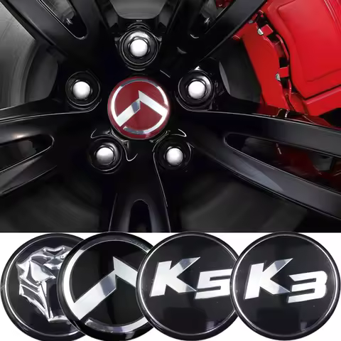 56mm Modified Car Wheel Center Emblem Hub Caps Stickers For KIA K3 K5 Sportage R Rio Soul Carens Opt