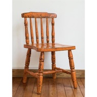 歐式田園復古做舊休閑椅子溫莎椅時尚創意美式鄉村餐椅實木靠背椅