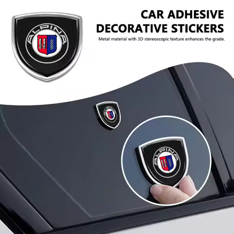 3D Metal Car Trunk Window Side Emblem Badge Decal Sticker For Alpina XB7 B12 B3 B4 B5 D3 D4 D5 B7 B8