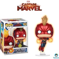 Funko POP! Captain Marvel (Movie) - Captain Marvel Masked Flying Glow