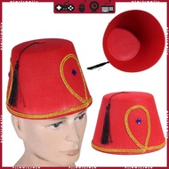STA Festive Fez Hat Moroccan Hat Trendy Turkish Headgear for Costume Parties