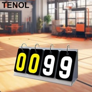 TENOL Flip Score Board Score Keeper Digital Scorer 4 digits Score Flipper for Outdoor