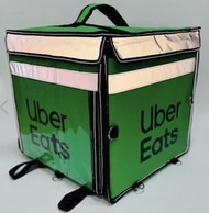 Uber Eats 經典反光保溫袋（綠）＋反光背心  + 一個黑色小的保溫袋 +杯架 +雨罩