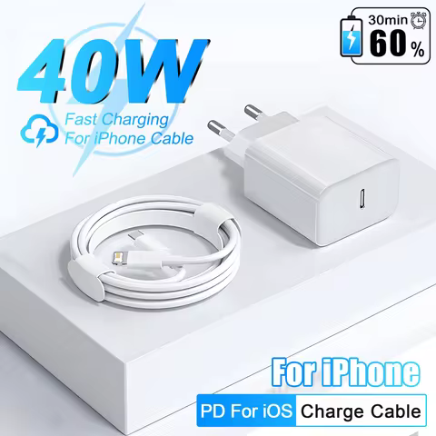 For Apple 40W For iPhone Charger USB Type C Fast Charger For iPhone 16 15 14 13 12 11 Pro Max Plus P