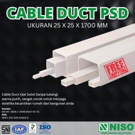 NISO KABEL DUCT 25 X 25 1.7M TRUNKING 25X25 DAK WIRING PROTEKTOR