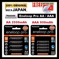 Panasonic eneloop pro Original 1.2V AA AAA Rechargeable Battery Pack of 4 Black White For Camera