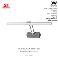 (เฉพาะออนไลน์เท่านั้น!) SL LIGHTING | LED Picture Wall Lamp โคมไฟส่องภาพ LED เปลี่ยนได้3แสง รุ่น ROO