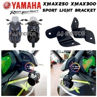 1SET-2PCS YAMAHA XMAX250 XMAX300 XMAX V1 SPORTLIGHT BRACKET SPORT SPOT LIGHT LAMPU DEPAN SPOTLIGHT S