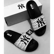 Sandal Slop Pria NY Mlb Sandal Slides Pria Wanita NY Mlb Sandal Slip On Karet NY Mlb Sandal Flip-Flo