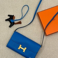 S5278-HERMES CONSTANCE TO GO B3坦桑尼亞藍togo皮金扣斜背包