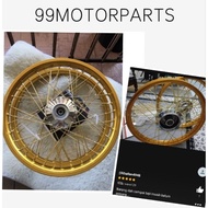 rim 1.40x17 chrome hub alloy rim lidi gold alloy rim set honda yamaha wave125 lc135（4 speed）kriss1 w