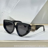 LO * Cat Eye Plate Large Frame New Style Sunglasses Outdoor All-Match Men Women Sunglasses LW40154