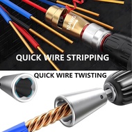Wire Stripper Wire Twister for Drill AWG Wire Stripping Wire Twisting Tool 8/10/12/14 AWG Cable Stri