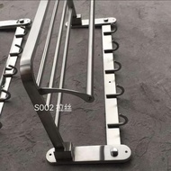 DOVE 304 STAINLESS FOLDING TOWEL RACK RUSTPROOF FOLDING CLOTHING RACK CODE 519