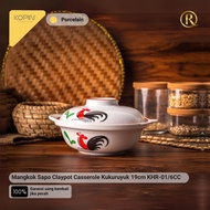 Mangkok Sapo Claypot Casserole Kukuruyuk 19cm Kopin KHR-01/6CC Porcelain Keramik