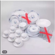 HOT SALES 🔥  LANGKAWI ARCOPAL 38+6PCS GELAS 1PCS JUG PCS ROUND DINNER SET(ELIS +6pcs gelas