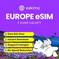 Eskimo eSIM Europe Data Plan (3GB and 1GB) - How to Redeem in Description