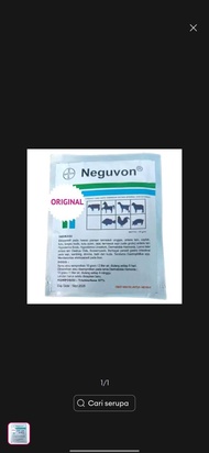Neguvon bayer original membasmi kutu tungau pada hewan ternak kambing domba peternakan anti parasit