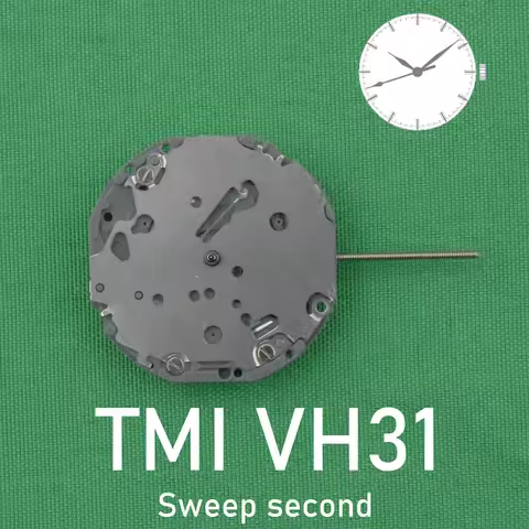 VH31 Sweep Second 3 Hands Japan Quartz Movement Tmi Time Module Movement Vh31b 110 ½ Ligne Quartz Mo