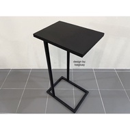 Small Sofa Side Table Coffee Shop 40*30*75 cm. Steel Sheet Top | Ready To Assemble Remember Send As 