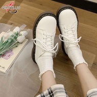 QiaoYiLuo ผู้หญิงรองเท้าหนังแพลตฟอร์มขนาดเล็กรองเท้าแมรี่เจนสไตล์อังกฤษ