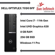 Dell Optiplex 7090 SFF i7-11700 11th Gen 8Gb Ram 256GB SSD windows 11 pro MS office 2021 [Refurbishe