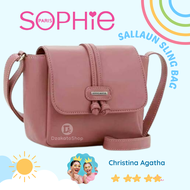 Tas Wanita Warna Merah Muda Pink Series Selempang Jinjing Bahu Sophie Martin Paris Delion Liana Cand