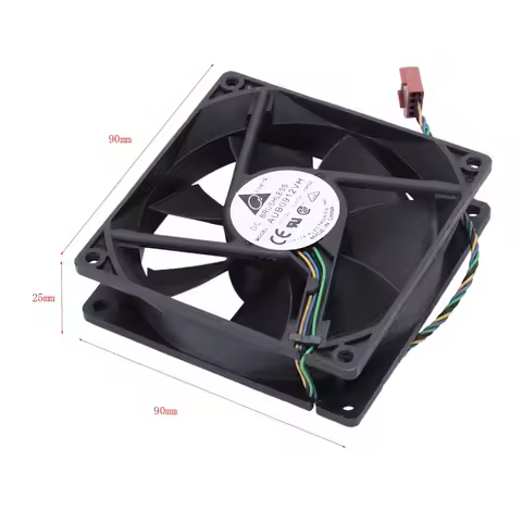 AM-10Pcs 90 X 90 X 25MM DC 12V 0.60A 4-Pin Computer Cpu Cooling Fans
