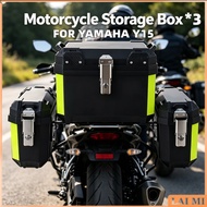 YAMAHA Y15 Y15ZR COMBO SET (3 BOX+Rack) Unversal 30L Side Box + 45L Motorcycle Box + Monorack LIPAT 