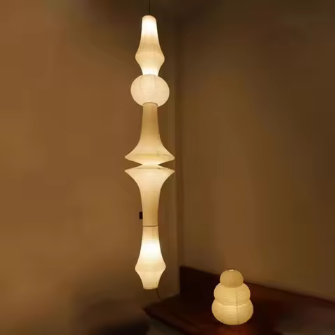 Noguchi Pendant Light Janpanese Akari Rice Pendant Lamp for Bedroom Living Room Hotel Stairs Loft Ri